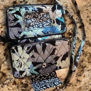 Vera Bradley wallet and lanyard